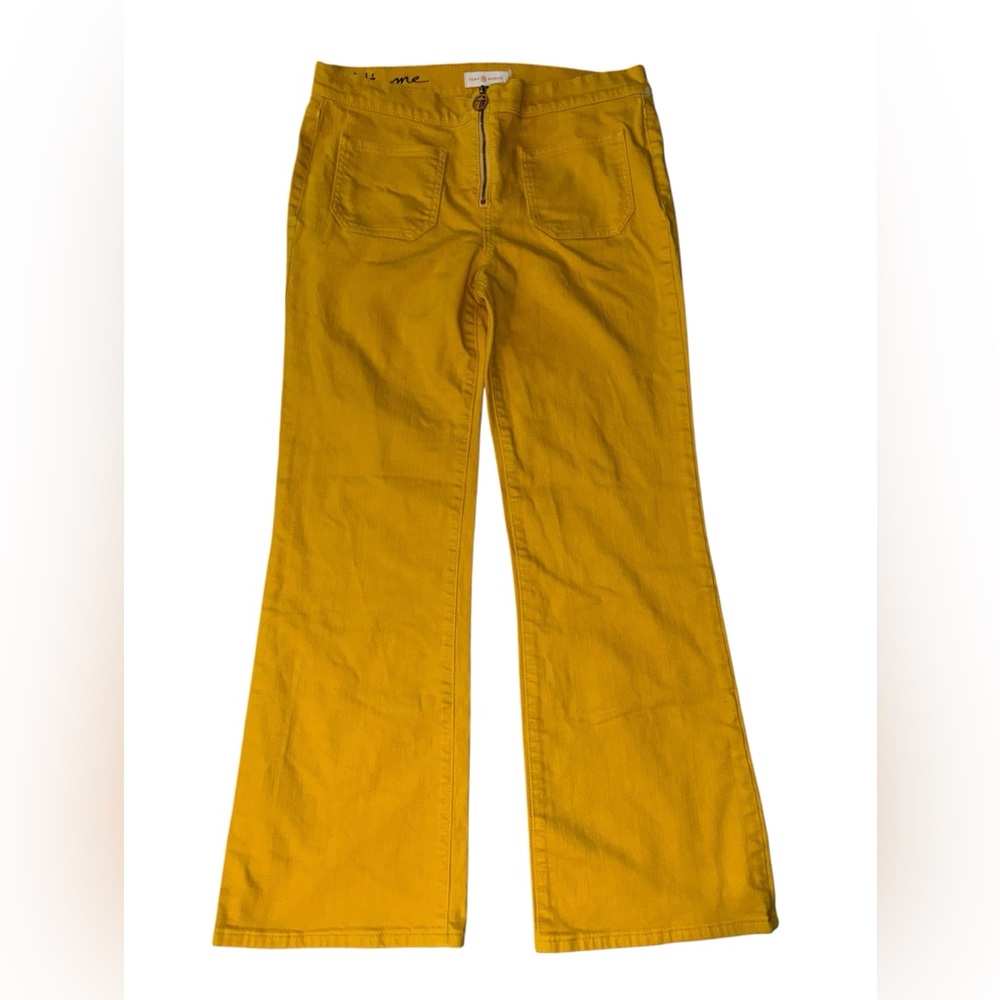 Tory Burch Luisa gold flare jeans